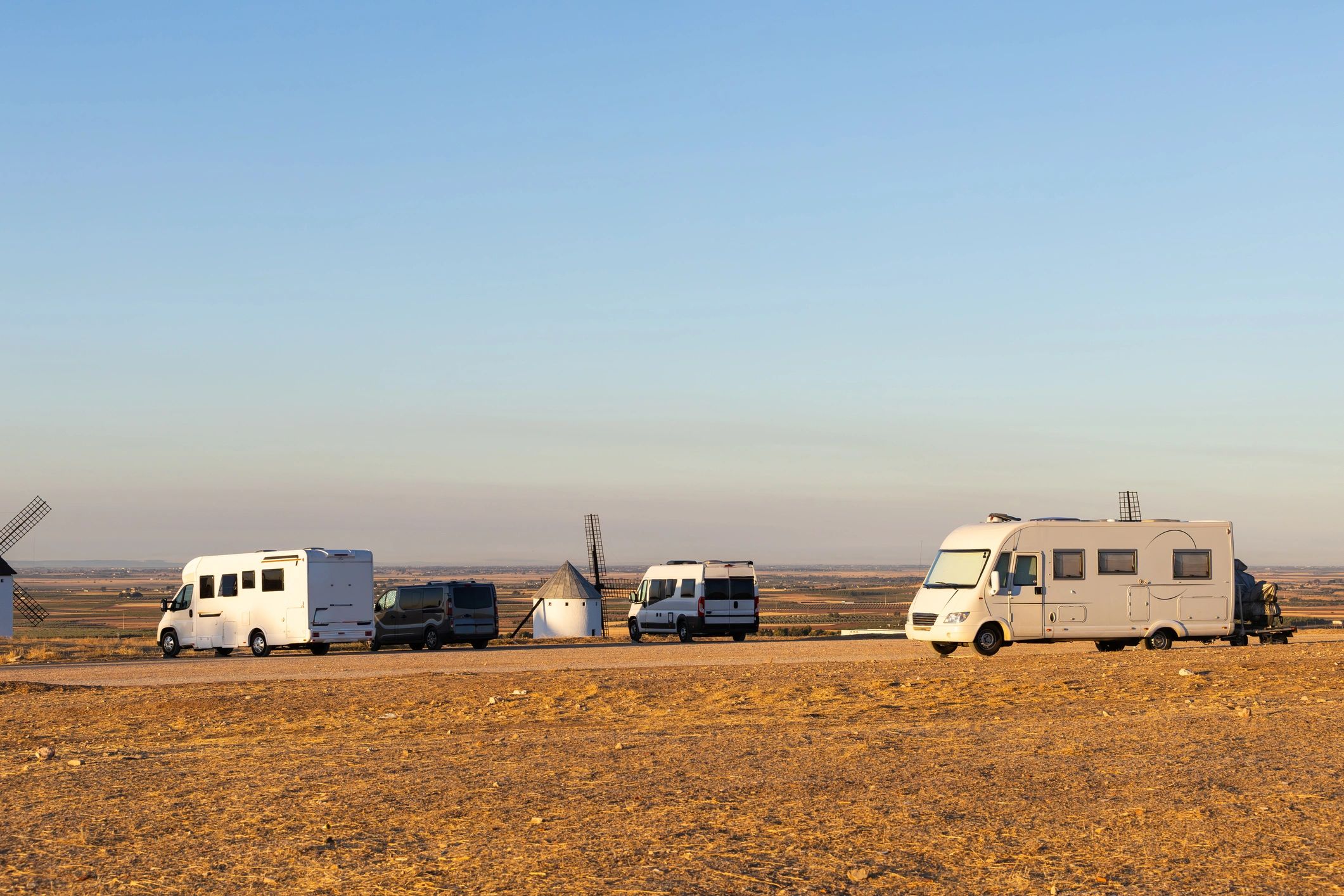 Outdoor RV storage area